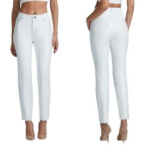 Commando High Shine Faux Patent Leather Women's , White, Size Small,‎ NWT